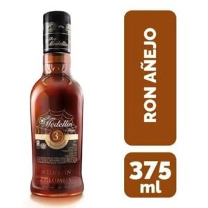 Ron Medellin 3 años Media De 375ML