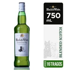 Whisky Black and White Botella 750ML