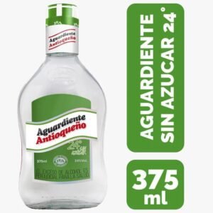 Aguardiente Antioqueño verde Media De 375ML
